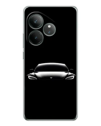 Чехол для Realme GT Neo 7 с картинкой «Фары Tesla Night» Чехол для Realme GT Neo 7 с картинкой «Фары Tesla Night»