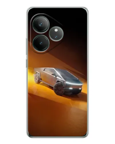 Чехол для Realme GT Neo 7 с картинкой «Cybertruck в пустыне» Чехол для Realme GT Neo 7 с картинкой «Cybertruck в пустыне»