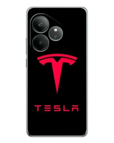 Чехол для Realme GT Neo 7 с картинкой «Tesla Red Logo» Чехол для Realme GT Neo 7 с картинкой «Tesla Red Logo»