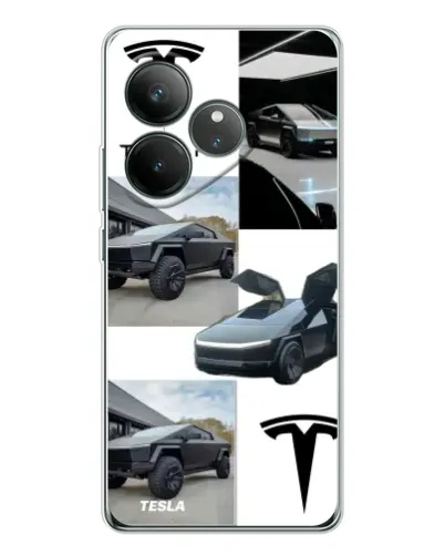 Чехол для Realme GT Neo 7 с картинкой «Коллаж Cybertruck Tesla» Чехол для Realme GT Neo 7 с картинкой «Коллаж Cybertruck Tesla»
