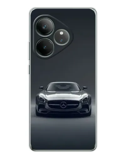 Чехол для Realme GT Neo 7 с картинкой «Mercedes на черном»