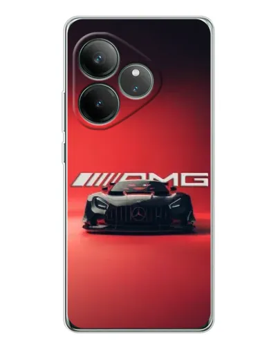 Чехол для Realme GT Neo 7 с картинкой «Mercedes AMG — красная линия» Чехол для Realme GT Neo 7 с картинкой «Mercedes AMG — красная линия»