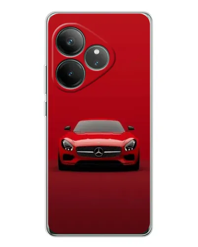 Чехол для Realme GT Neo 7 с картинкой «Красный Mercedes AMG»