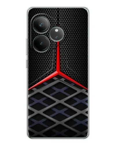 Чехол для Realme GT Neo 7 с картинкой «Mercedes Carbon Grid» Чехол для Realme GT Neo 7 с картинкой «Mercedes Carbon Grid»