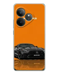 Чехол для Realme GT Neo 7 с картинкой «Оранжевый Mercedes AMG»