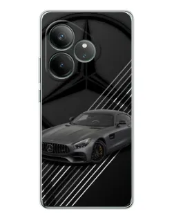 Чехол для Realme GT Neo 7 с картинкой «Mercedes AMG — графика»