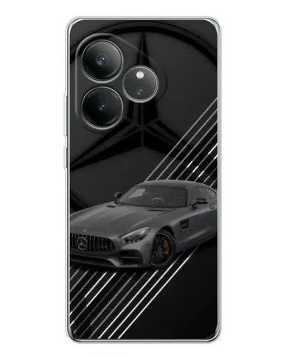 Чехол для Realme GT Neo 7 с картинкой «Mercedes AMG — графика» Чехол для Realme GT Neo 7 с картинкой «Mercedes AMG — графика»