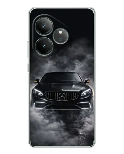 Чехол для Realme GT Neo 7 с картинкой «Mercedes в дыму» Чехол для Realme GT Neo 7 с картинкой «Mercedes в дыму»