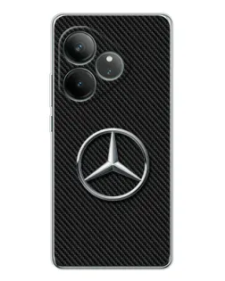 Чехол для Realme GT Neo 7 с картинкой «Карбоновый Mercedes стиль»
