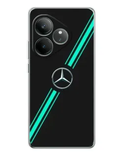 Чехол для Realme GT Neo 7 с картинкой «Спортивные линии Mercedes»