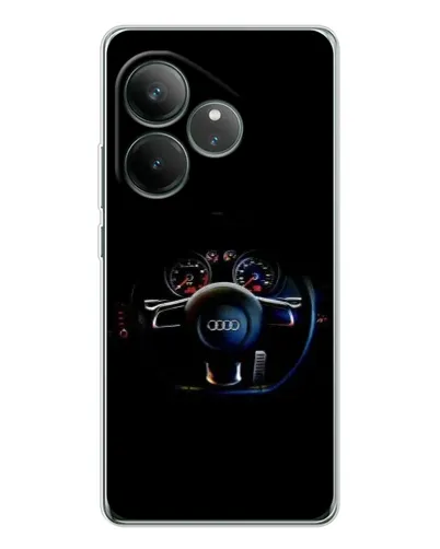 Чехол для Realme GT Neo 7 с картинкой «Салон Audi — руль» Чехол для Realme GT Neo 7 с картинкой «Салон Audi — руль»