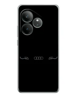 Чехол для Realme GT Neo 7 с картинкой «Audi — световой подпись»