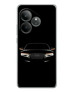Чехол для Realme GT Neo 7 с картинкой «Audi — ночной контур»