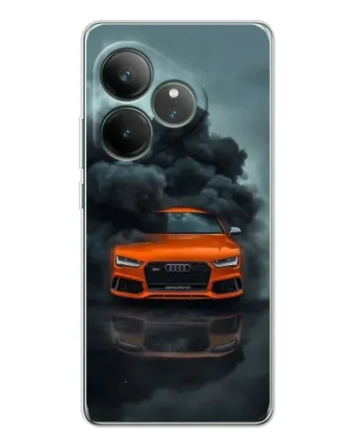 Чехол для Realme GT Neo 7 с картинкой «Audi в облаках дыма» Чехол для Realme GT Neo 7 с картинкой «Audi в облаках дыма»