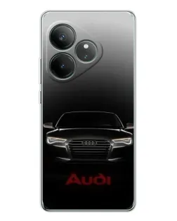 Чехол для Realme GT Neo 7 с картинкой «Audi — градиентный контур»