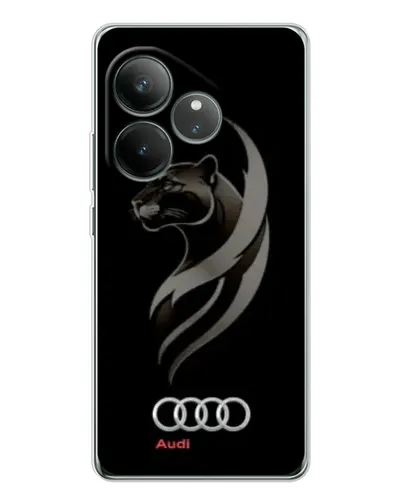 Чехол для Realme GT Neo 7 с картинкой «Графика — пантера и Audi» Чехол для Realme GT Neo 7 с картинкой «Графика — пантера и Audi»