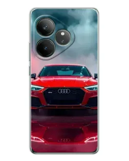 Чехол для Realme GT Neo 7 с картинкой «Audi RS — красный стиль»