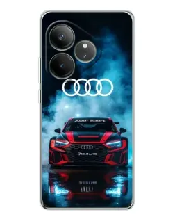 Чехол для Realme GT Neo 7 с картинкой «Audi Sport — неон»