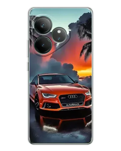 Чехол для Realme GT Neo 7 с картинкой «Audi — закат» Чехол для Realme GT Neo 7 с картинкой «Audi — закат»