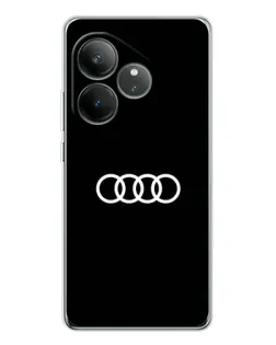 Чехол для Realme GT Neo 7 с картинкой «Audi White Logo»