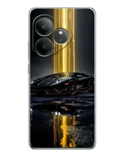 Чехол для Realme GT Neo 7 с картинкой «Ночной Lamborghini драйв»