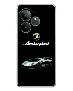 Чехол для Realme GT Neo 7 с картинкой «Логотип Lamborghini классика»