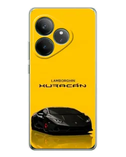 Чехол для Realme GT Neo 7 с картинкой «Lamborghini Huracan черный»
