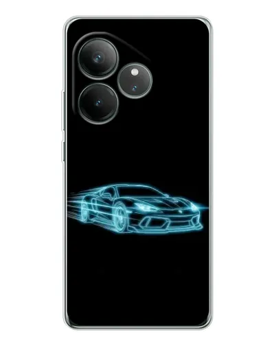 Чехол для Realme GT Neo 7 с картинкой «Неоновый контур Lamborghini» Чехол для Realme GT Neo 7 с картинкой «Неоновый контур Lamborghini»