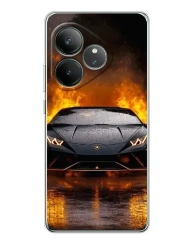 Чехол для Realme GT Neo 7 с картинкой «Lamborghini в огне» Чехол для Realme GT Neo 7 с картинкой «Lamborghini в огне»
