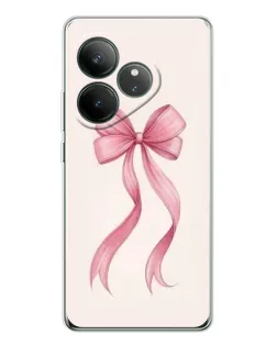 Чехол для Realme GT Neo 7 с картинкой «Розовый бант»