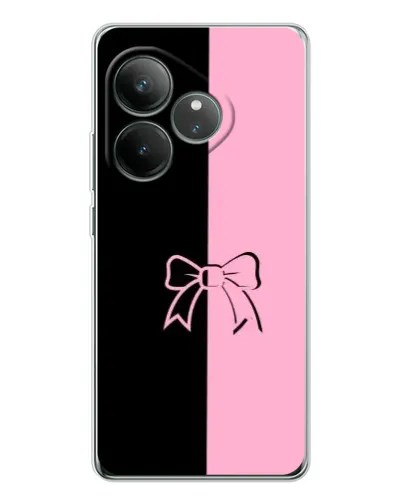 Чехол для Realme GT Neo 7 с картинкой «Половинки банта»