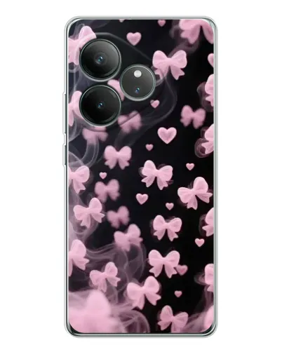 Чехол для Realme GT Neo 7 с картинкой «Неоновое кружево»