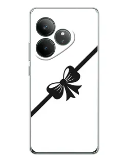 Чехол для Realme GT Neo 7 с картинкой «Диагональный бант»