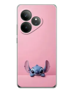 Чехол для Realme GT Neo 7 с картинкой «Stitch выглядывает»