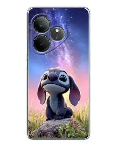 Чехол для Realme GT Neo 7 с картинкой «Стич на рассвете»