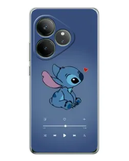 Чехол для Realme GT Neo 7 с картинкой «Музыкальный Stitch»