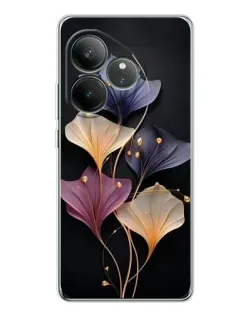 Чехол для Realme GT Neo 7 с картинкой «Лиловые цветы грации»