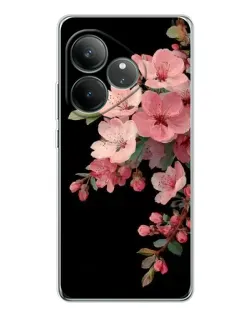 Чехол для Realme GT Neo 7 с картинкой «Розовая ветка сакуры»