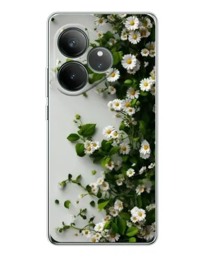Чехол для Realme GT Neo 7 с картинкой «Ветка мелких белых цветов» Чехол для Realme GT Neo 7 с картинкой «Ветка мелких белых цветов»