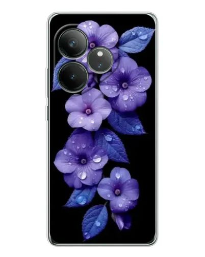 Чехол для Realme GT Neo 7 с картинкой «Фиолетовые цветы с росою» Чехол для Realme GT Neo 7 с картинкой «Фиолетовые цветы с росою»