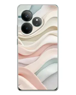 Чехол для Realme GT Neo 7 с картинкой «Пастельные нежные волны»