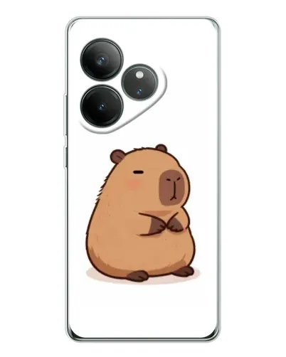 Чехол для Realme GT Neo 7 с картинкой «Толстенькая капибара»