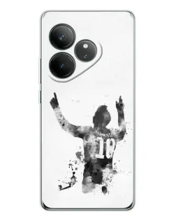 Чехол для Realme GT Neo 7 с картинкой «Messi ART»