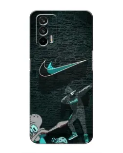 Чехол для Realme GT с картинкой «Спортивный арт Nike»