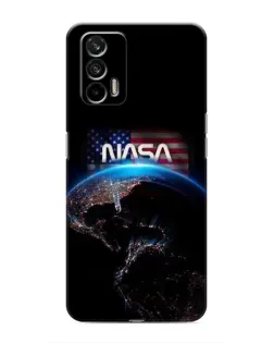 Чехол для Realme GT с картинкой «Земля из космоса NASA»