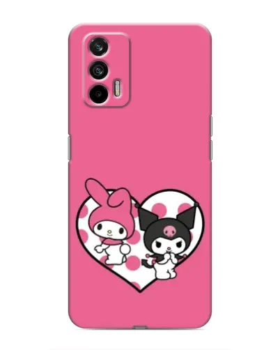 Чехол для Realme GT с картинкой «Kuromi и My Melody» Чехол для Realme GT с картинкой «Kuromi и My Melody»