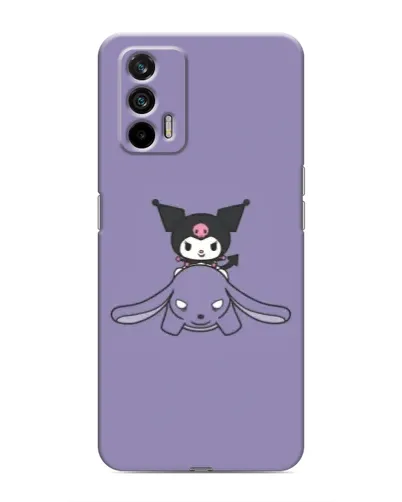 Чехол для Realme GT с картинкой «Kuromi на лиловом фоне» Чехол для Realme GT с картинкой «Kuromi на лиловом фоне»