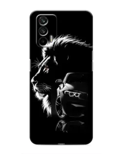 Чехол для Realme GT с картинкой «BMW и лев»