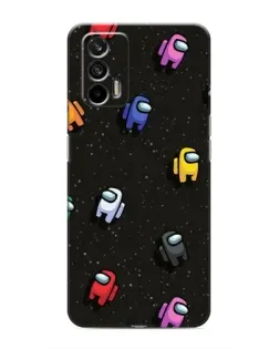 Чехол для Realme GT с картинкой «Космический паттерн Among Us»