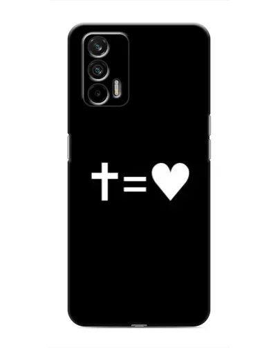 Чехол для Realme GT с картинкой «Крест и Сердце» Чехол для Realme GT с картинкой «Крест и Сердце»